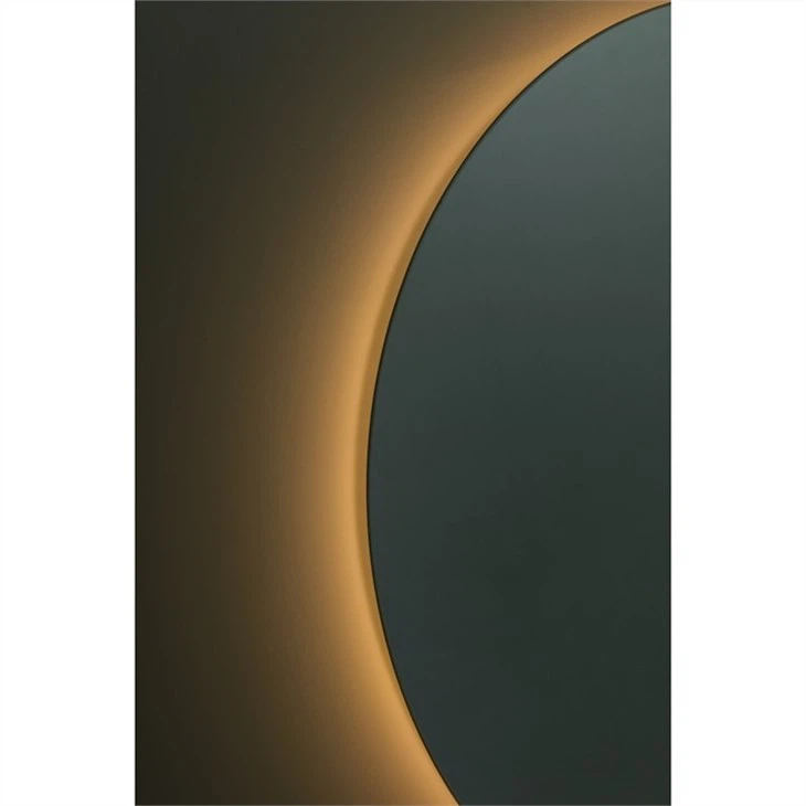 led bathroom mirror round